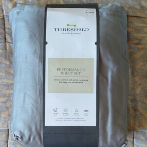Threshold Performance twin XL sheet set.
